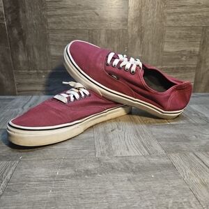 Vans Off The Wall TCL6 Lace Up Shoes Men's Size 8 Women's Size 9.5 - Maroon
